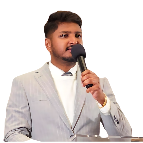 Pastor Jeswin Samuel preaching